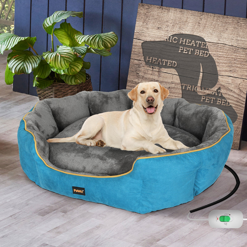 PaWz Electric Pet Heater Bed Heated Mat Cat Dog Heat Blanket Removable Cover