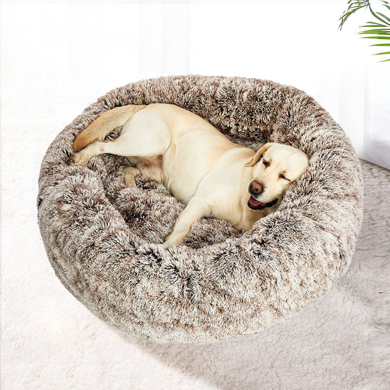 PaWz Pet Bed Cat Dog Donut Nest Soft Plush Kennel