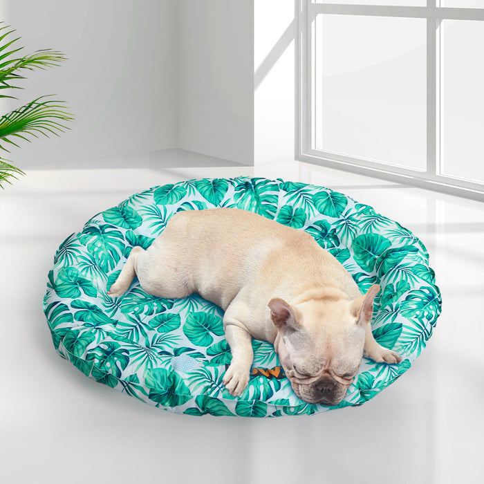 PaWz Pet Cool Gel Mat Cat Round Bed Dog Bolster Waterproof Self-cooling Pads Summer
