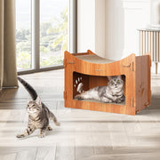 PaWz Cat Scratcher Scratching Board Corrugated Cardboard Condo House Large