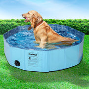 PaWz Portable Pet Swimming Pool Kids Dog Cat Washing Bathtub Outdoor Bathing