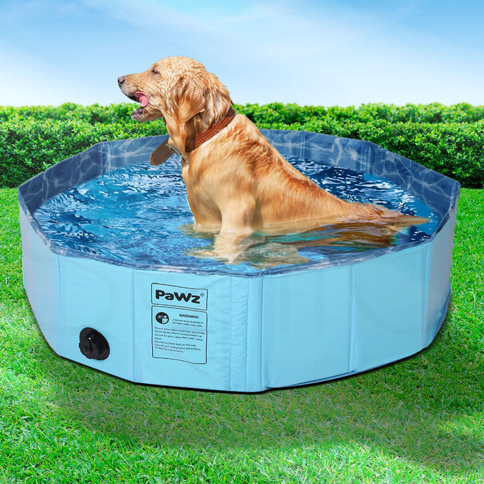 PaWz Portable Pet Swimming Pool Kids Dog Cat Washing Bathtub Outdoor Bathing