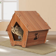 PaWz Cat Scratcher Scratching Board Corrugated Cardboard Condo House Large