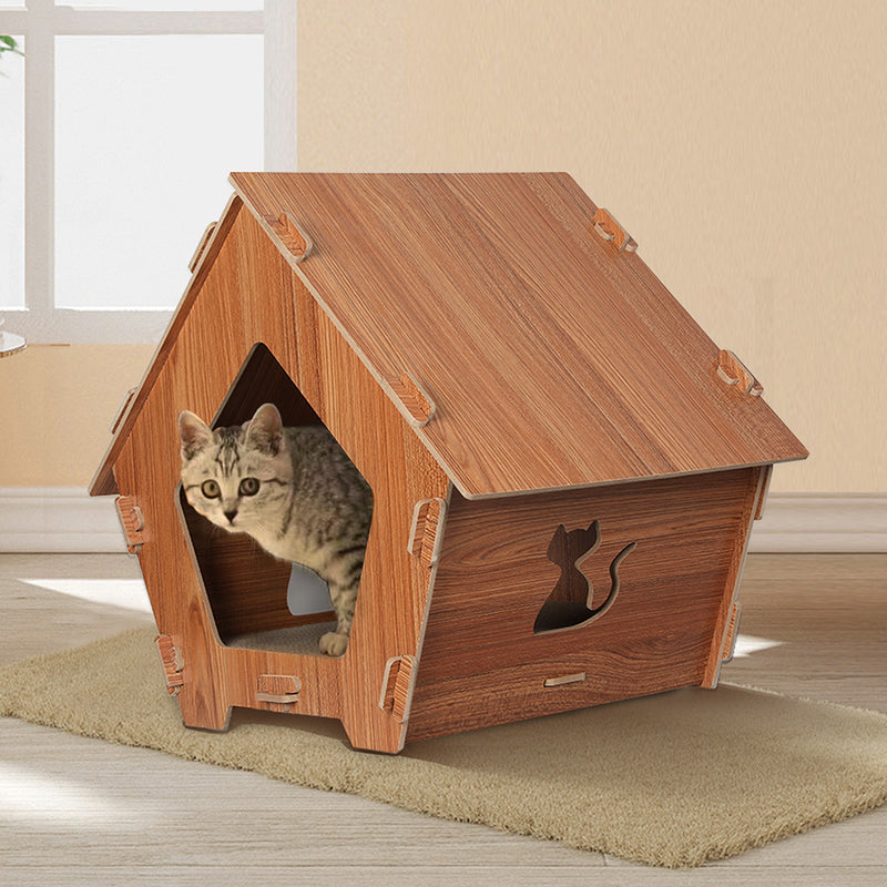 PaWz Cat Scratcher Scratching Board Corrugated Cardboard Condo House Large