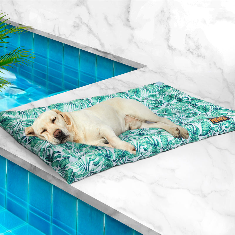 PaWz Pet Cool Gel Mat Cat Rectangle Bed Dog Bolster Waterproof Self-cooling Pads Summer