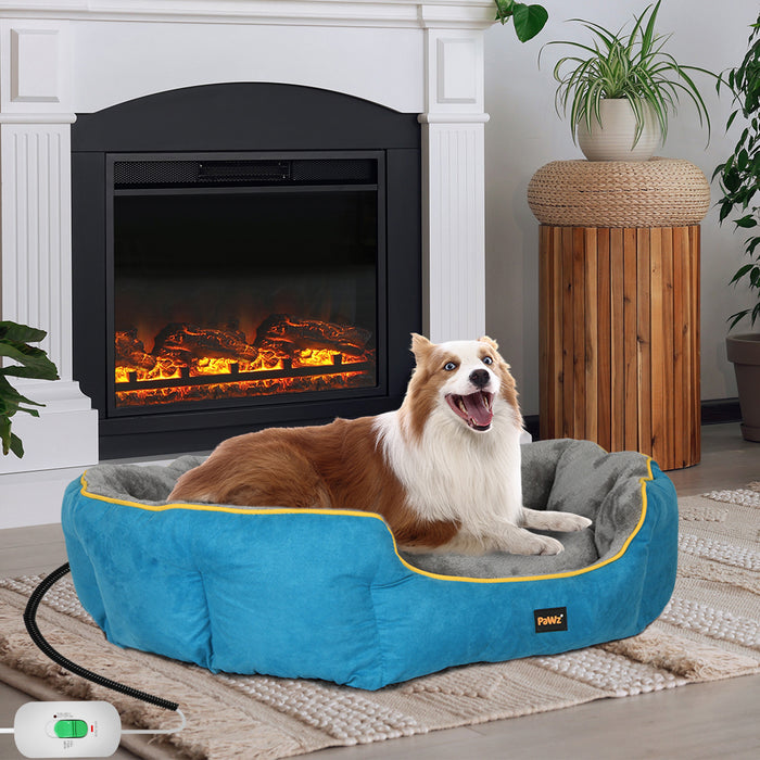 PaWz Electric Pet Heater Bed Heated Mat Cat Dog Heat Blanket Removable Cover