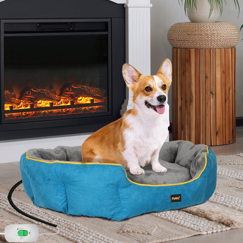 PaWz Electric Pet Heater Bed Heated Mat Cat Dog Heat Blanket Removable Cover