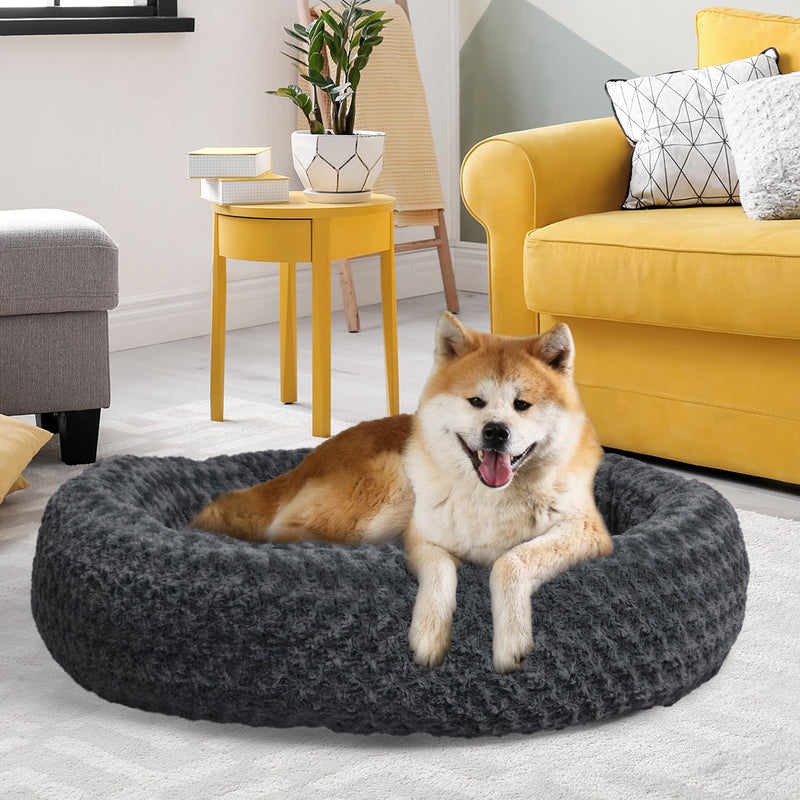 PaWz Calming Dog Bed Warm Soft Plush Pet Cat Cave Washable Portable