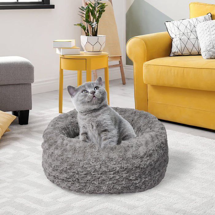 PaWz Calming Dog Bed Warm Soft Plush Pet Cat Cave Washable Portable