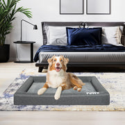 PaWz Memory Foam Pet Bed Calming Dog Cushion Orthopedic Mat Washable Removable L