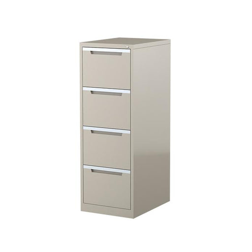 Steelco Four Drawer Vertical Filing Cabinet Beige