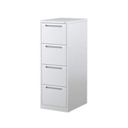 Steelco Four Drawer Vertical Filing Cabinet White Satin