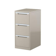 Steelco Three Drawer Vertical Filing Cabinet Beige