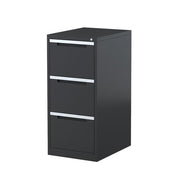 Steelco Three Drawer Vertical Filing Cabinet Graphite Ripple